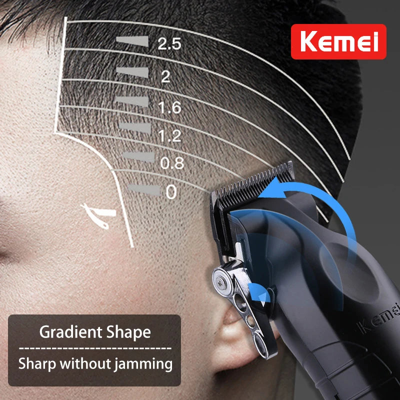 Kemei KM-2296 KM-2299 KM-1102 Cortapelos Profesional Hombre | Máquina Eléctrica Recargable de Corte y Afeitado