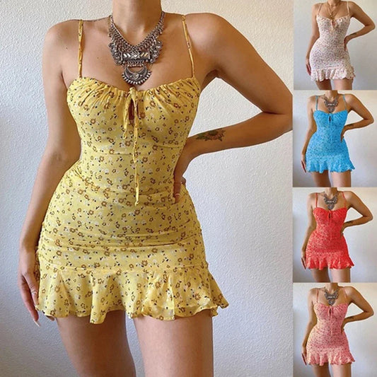 Vestido Camisole Floral Mujer | Vestido Verano Casual Sexy y Cómodo