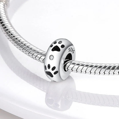 Charm separador redondo plata 925 con circonitas de colores – Compatible Pandora, joyería DIY elegante
