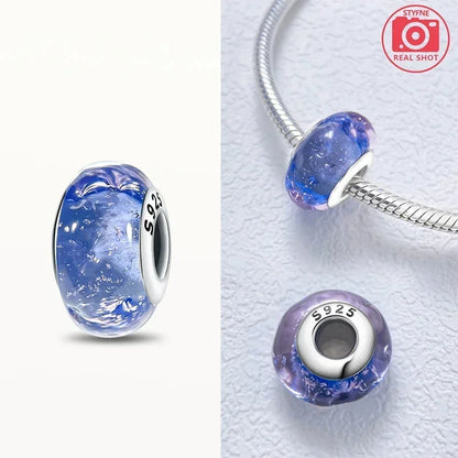 Cuenta Murano en Plata 925 | Beads de Vidrio de Colores para Pulsera Pandora Original