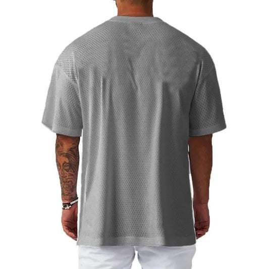 Camiseta Deportiva Casual para Hombre – T-shirt de Gym y Fitness, Manga Corta, Secado Rápido y Transpirable de Verano