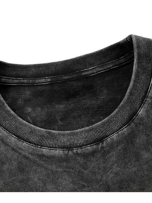 Camiseta Vintage Mujer 2025 | T-shirt Lavado Ácido Estilo Retro Hip Hop Punk Harajuku