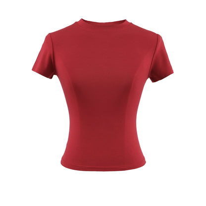 Camiseta Mujer Casual 2024 | T-shirt Slim Fit Manga Corta Sexy Básica Estilo Y2K