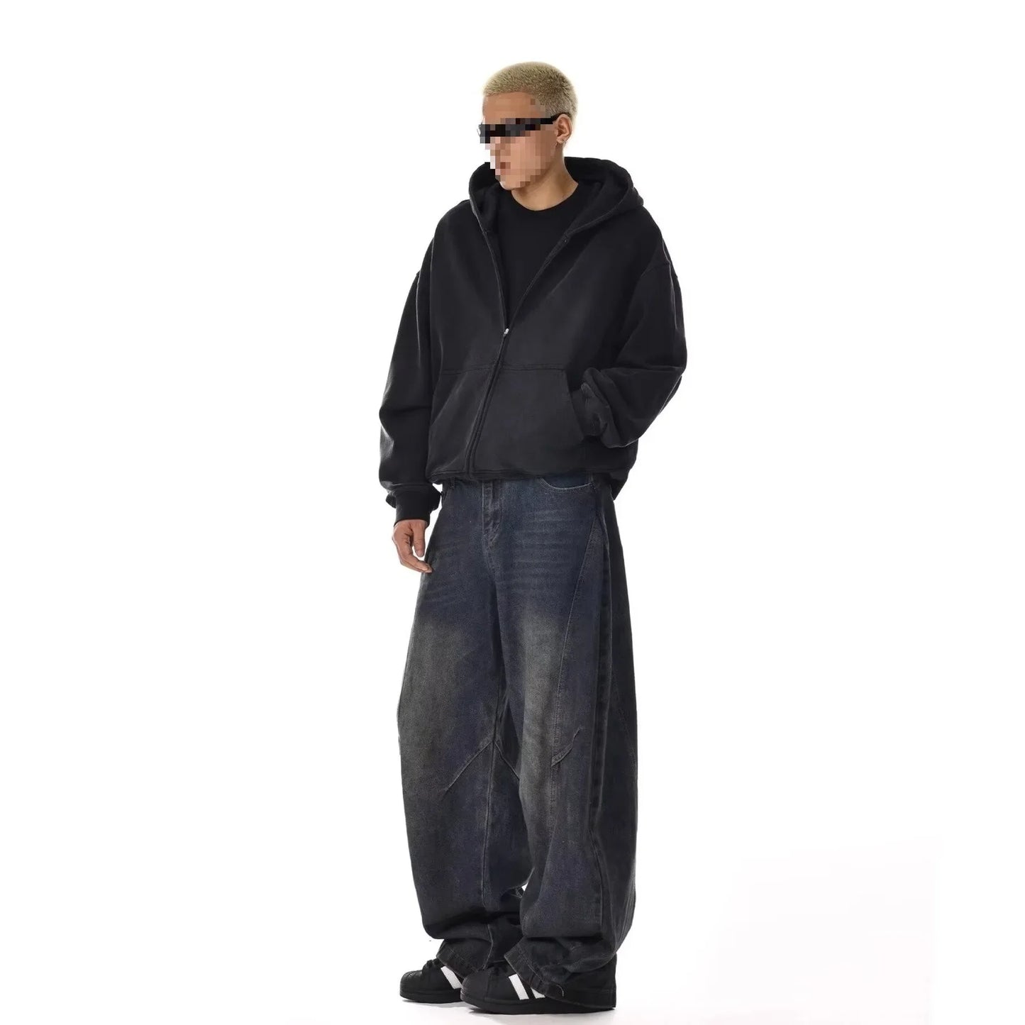 Jeans Baggy Hombre Oversize | Pantalones Vaqueros Anchos Streetwear Hip Hop Loose Fit Casual
