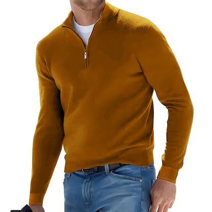 Suéter Hombre Manga Larga | Medio Cierre y Cuello en V | Tejido Oversized Transpirable Streetwear