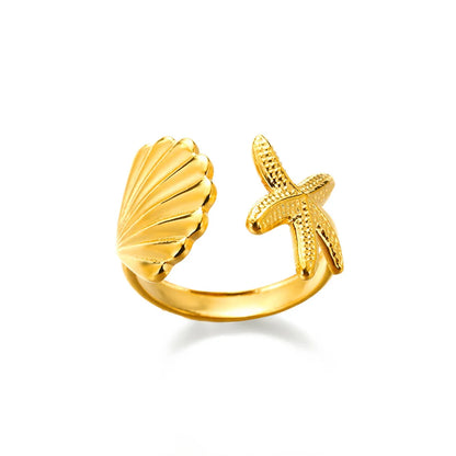 Anillos Clásicos de Acero Inoxidable 316L para Mujer - Color Dorado de Lujo Antialérgico y Duradero