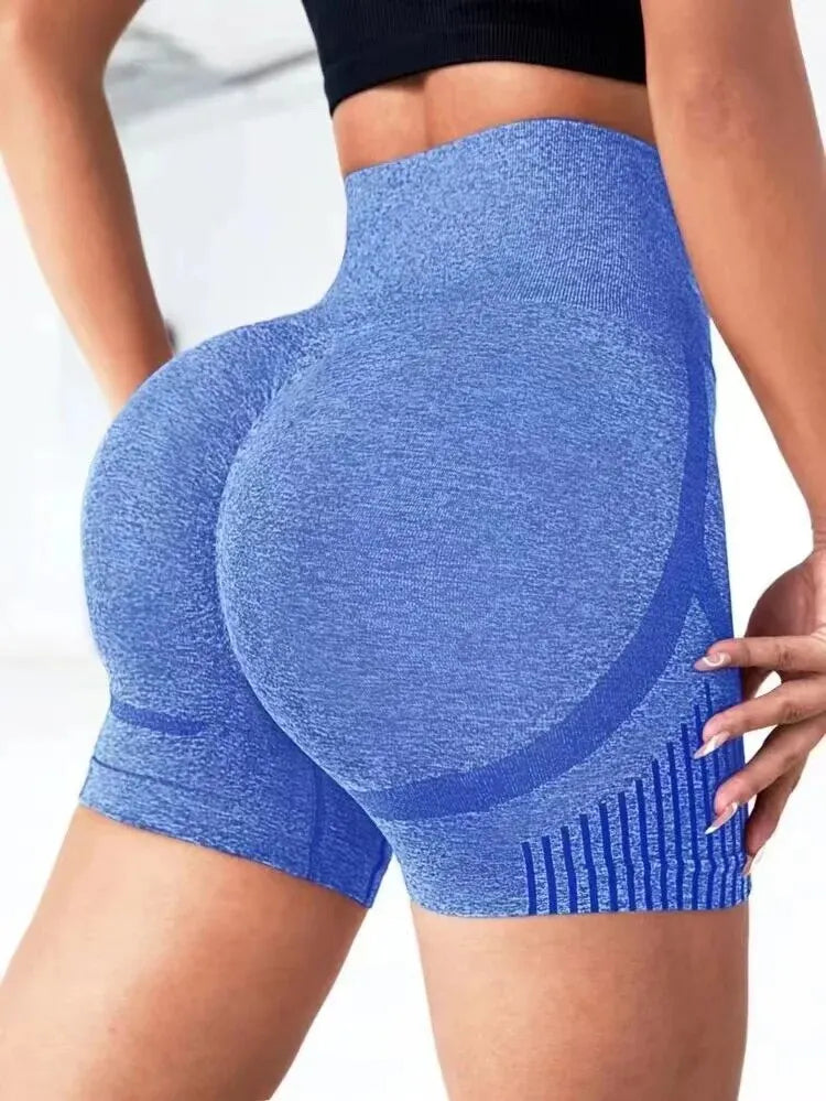 Shorts de Yoga Deportivos Mujer | Seamless Alta Elasticidad, Cintura Alta, Secado Rápido y Estilo Fitness Casual