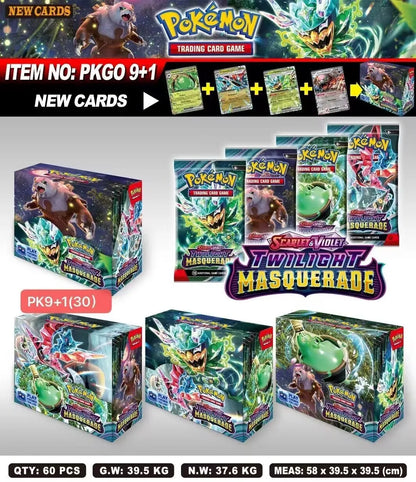 Set de Cartas Pokémon 324/360 Pcs – Brilliant Stars, 151, Prismatic Evolutions & Paldean Fates | Booster Box en Inglés