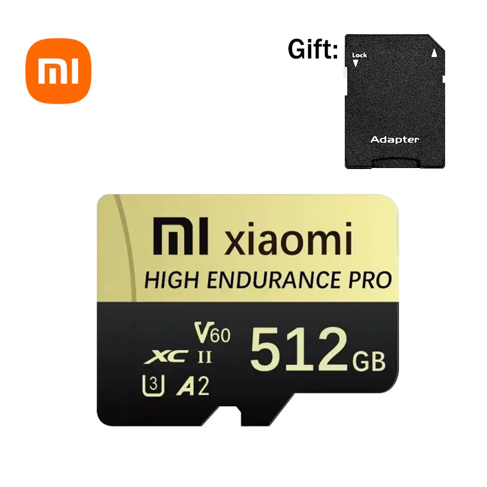 Xiaomi Micro SD TF Card 128GB 256GB 512GB 1TB 2TB – Tarjeta de Memoria de Alta Velocidad con Adaptador