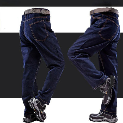 Pantalones Overol Hombre Trabajo | Workwear Denim Algodón Grueso Resistente con Bolsillos Múltiples