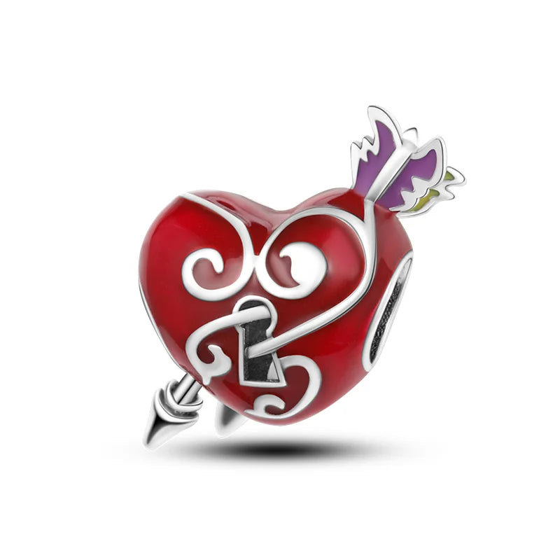 Charm perrito y huesito de plata 925 – Abalorio estilo sorpresa para pulsera tipo Pandora, joyería DIY romántica