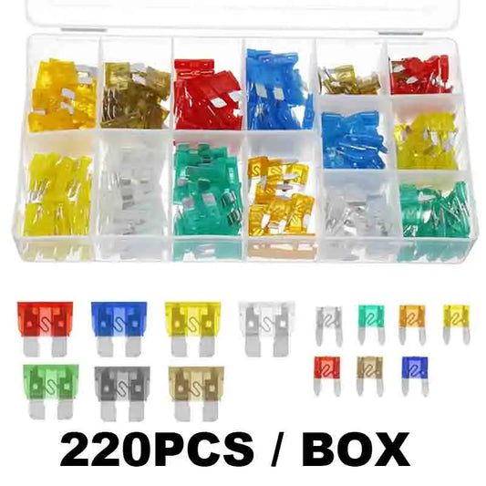 Caja de Fusibles para Auto | Kits de 60, 120 o 300PCS Fusibles Variados de Bajo Voltaje