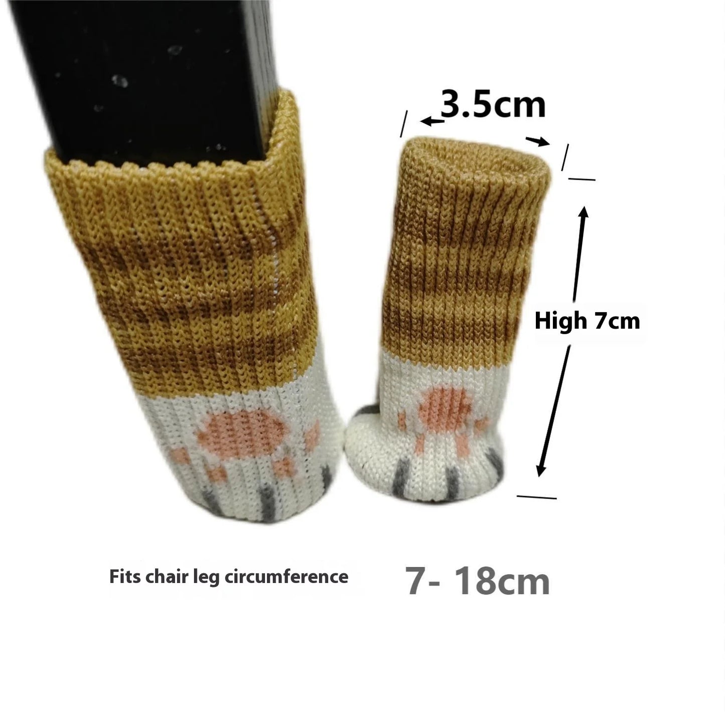 16PCS Fundas de Pies para Sillas Tejidas – Protectores de Suelo Antideslizantes, Silenciosos y Engrosados para Mesa y Silla