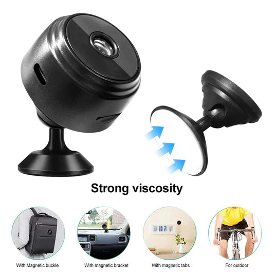Cámara A9 HD WiFi 1080p – Cámara Inalámbrica de Seguridad con Visión Nocturna e Infrarrojos para Interior y Exterior