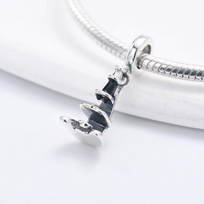 Charm colgante maestra plata 2023 – Abalorio en forma de cuaderno, lápiz y birrete para pulsera tipo Pandora mujer
