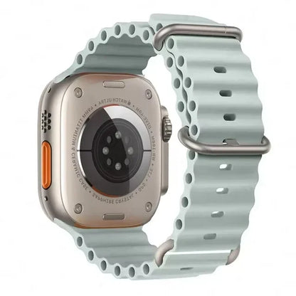 Correa Ocean Band Compatible con Apple Watch | Pulsera Deportiva Ajustable 49mm 45mm 44mm 41mm 40mm Series SE 3 6 7 8 9 10 Ultra