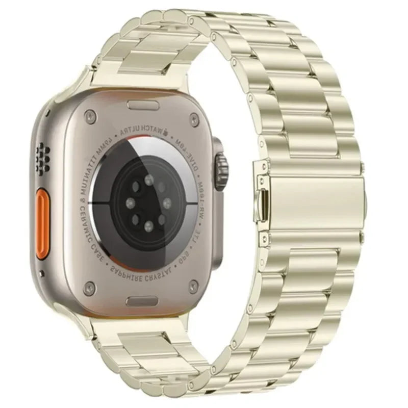 Correa de Acero Inoxidable para Apple Watch | Pulsera Metálica Ajustable 38/40/41mm - 42/44/45mm - Ultra 49mm | Compatible con Series SE/3/4/5/6/7/8