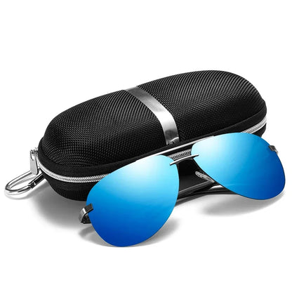 Gafas de Sol Polarizadas Clásicas Unisex | Lentes Espejo con Montura Metálica para Conducir y Viajar