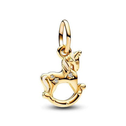 Charm Abalorios Dorados y Rosados para Pulseras Originales Mujer