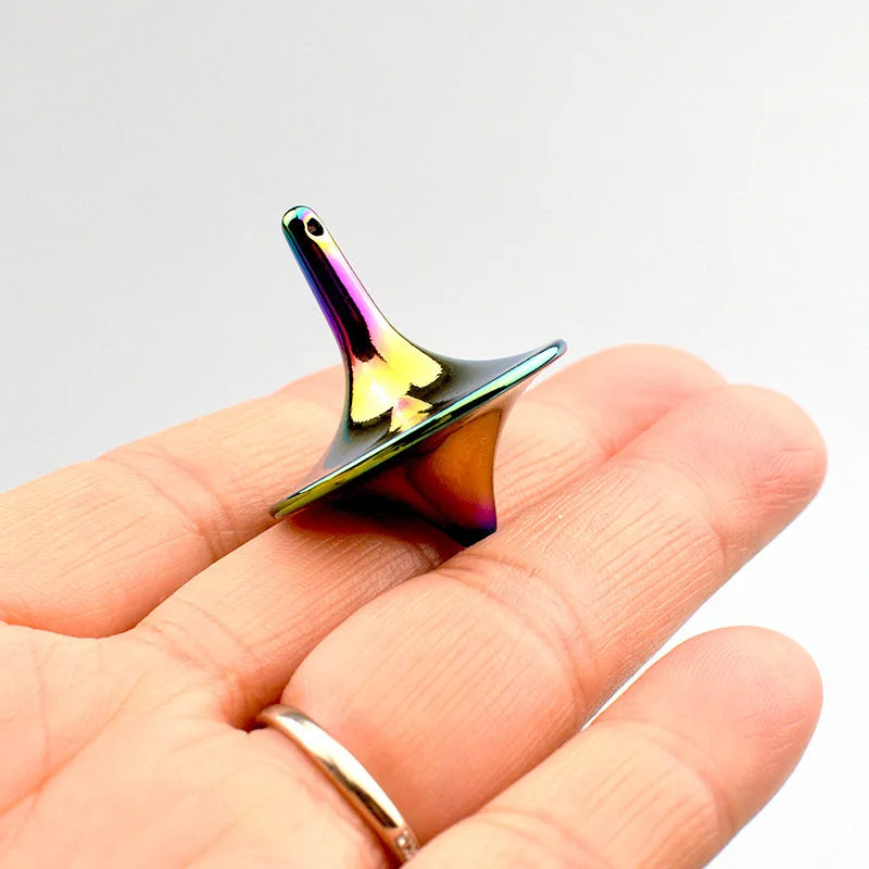 Mini Fidget Spinner de Metal | Juguete Antiestrés Giratorio para Niños y Adultos