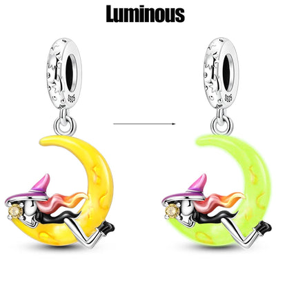 Charm de Plata S925 Hamster, Terrier y Princesa – Abalorios Brillantes para Pulseras Originales 3mm