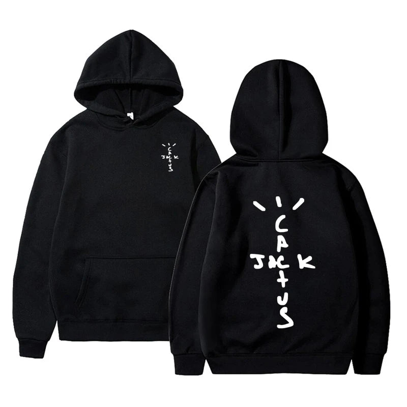 Hoodie Cactus Jack – Sudadera Unisex con Estampado Doble Cara, Moda Streetwear de Otoño