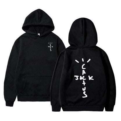Hoodie Cactus Jack – Sudadera Unisex con Estampado Doble Cara, Moda Streetwear de Otoño