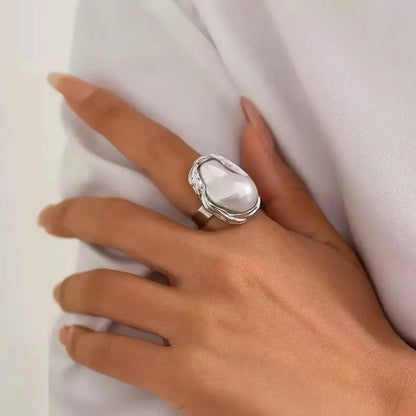 Anillo Punk Ajustable 2025 para Mujer – Diseño Grande de Guirnalda, Elegante y Moderno, Joyería de Moda Femenina