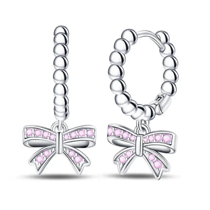 Aretes Primavera Plata 925 | Abeja, Flor y Mariposa | Aros Dobles Mujer