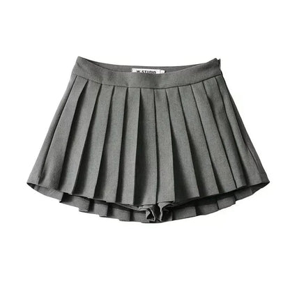 Falda Mini Plisada Mujer 2024 | Falda de Tenis Vintage Cintura Alta