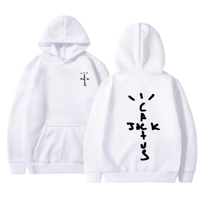 Hoodie Cactus Jack – Sudadera Unisex con Estampado Doble Cara, Moda Streetwear de Otoño