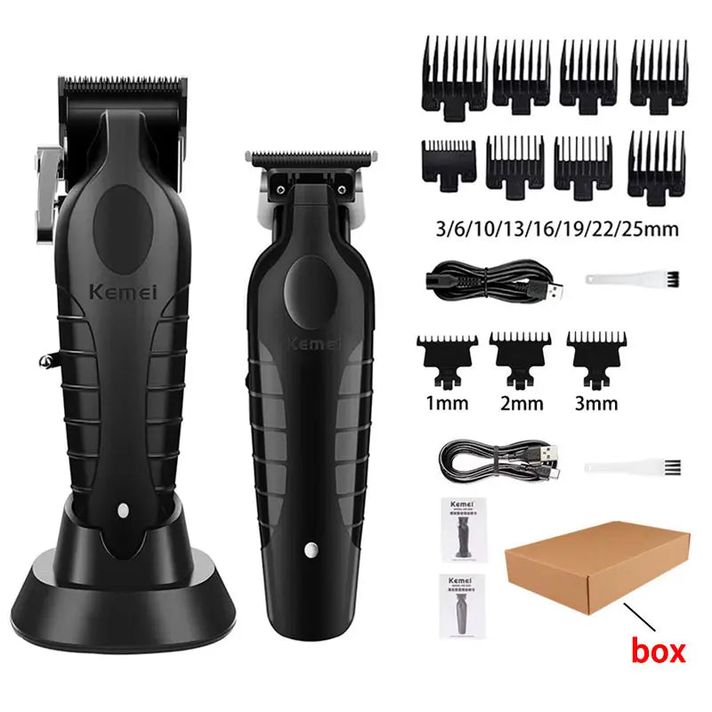 Kemei KM-2296 KM-2299 KM-1102 Cortapelos Profesional Hombre | Máquina Eléctrica Recargable de Corte y Afeitado