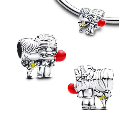Charm Disney Marvel Plata 925 | Iron Man & Spiderman Beads Compatibles Pandora Pulseras