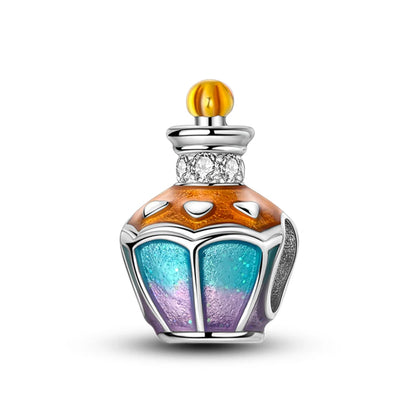 S925 Silver Color Butterfly Daisy Rose Crown Perfume Charms Beads Fit Pan Original Bracelets DIY Fine Jewelry Making Gifts