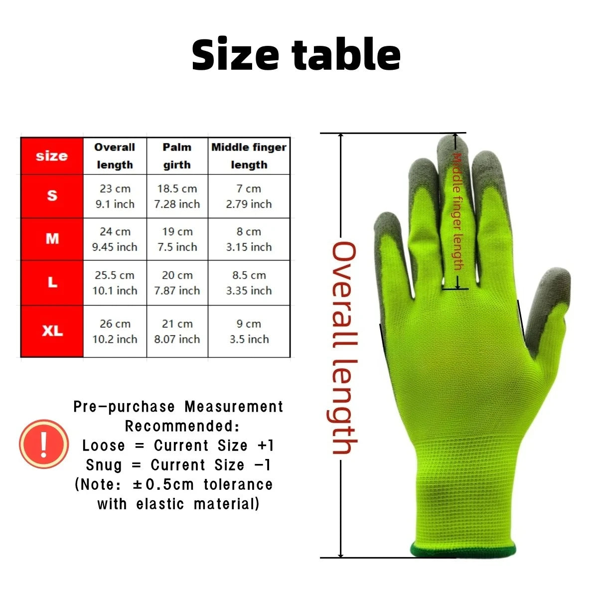10 Pares Guantes de Trabajo PU 🧤 Antideslizantes, Resistentes y Ligeros – Guantes de Seguridad Certificados EN 388/ISO20471 (Tallas S/M/L/XL)