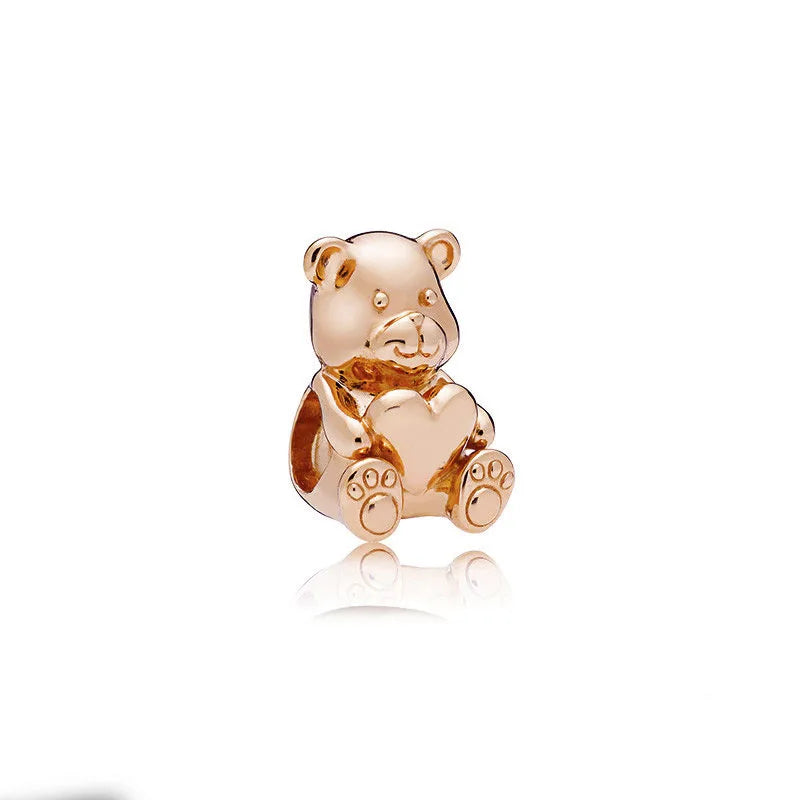 Charm Abalorios Dorados y Rosados para Pulseras Originales Mujer