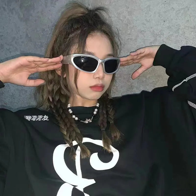 Gafas de Sol Y2K Ovaladas | Estilo Punk Retro Unisex UV400 Mujer & Hombre