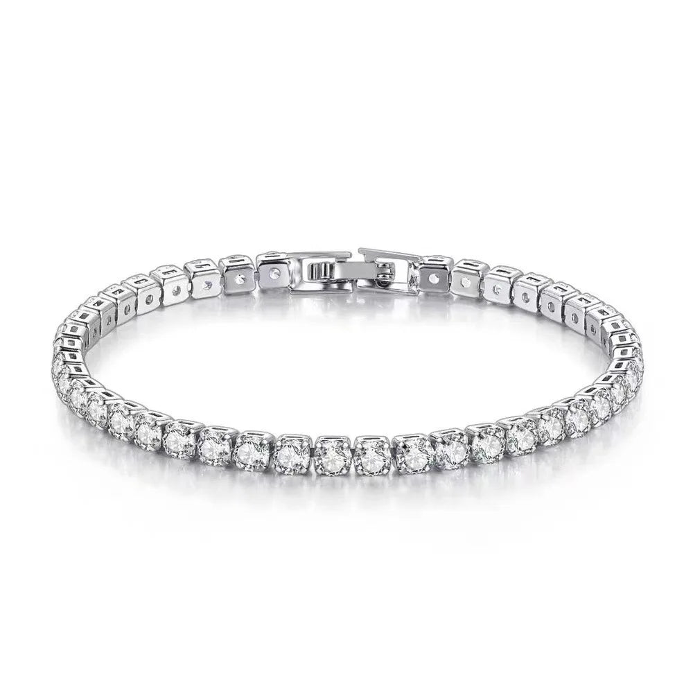 Pulsera Tennis de Plata 925 con Circonias | Joyería Fina para Mujer 4mm 16-20cm