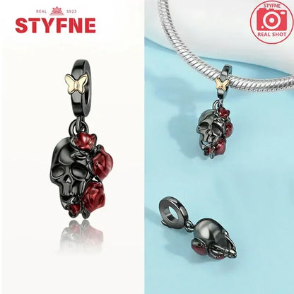 Charm Gato Negro de Plata 925 | Dije para Pulseras Pandora Mujer Joyería Fina