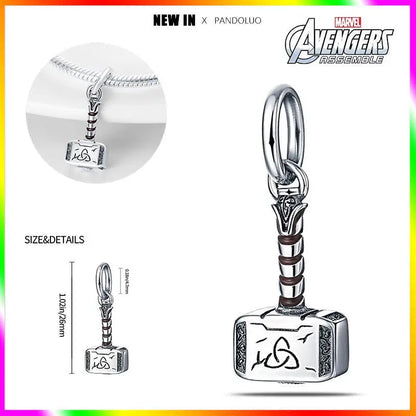 Charm Marvel Disney en Plata 925 – Abalorios Captain America, Wolverine y Deadpool para Pulsera Original Mujer