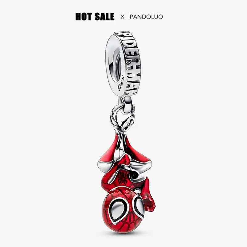 Charm Marvel Iron Man y Spiderman en Plata 925 – Abalorios Disney para Pulsera Original Mujer
