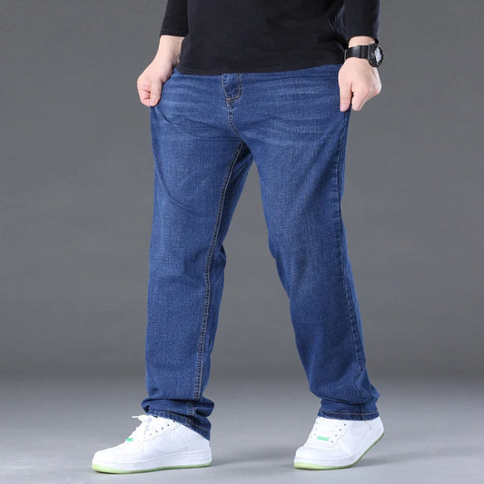 Jeans Hombre Tallas Grandes 28-50 | Pantalón Vaquero Wide Leg Denim 45-150kg Casual Oversize 2025