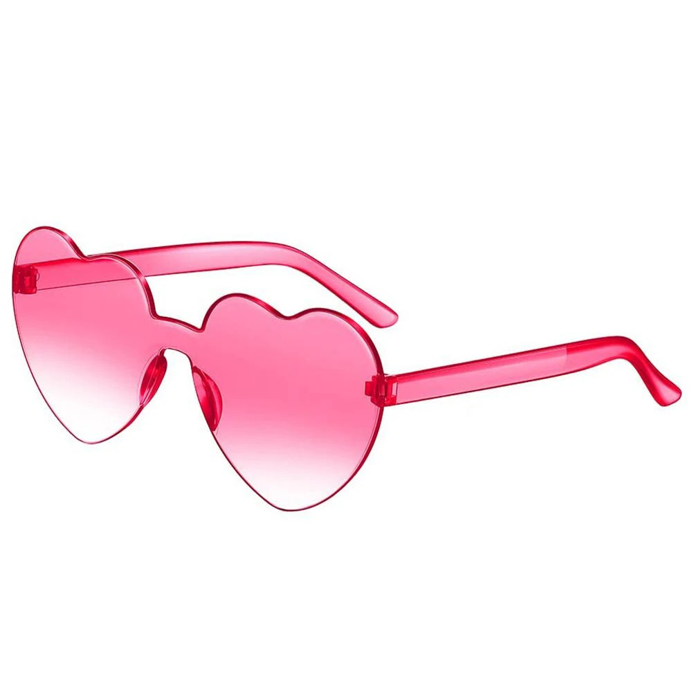 Gafas de Sol Jelly Corazón Degradado | Lentes Coloridas Protección UV Mujer Hombre