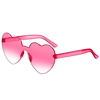 Gafas de Sol Jelly Corazón Degradado | Lentes Coloridas Protección UV Mujer Hombre
