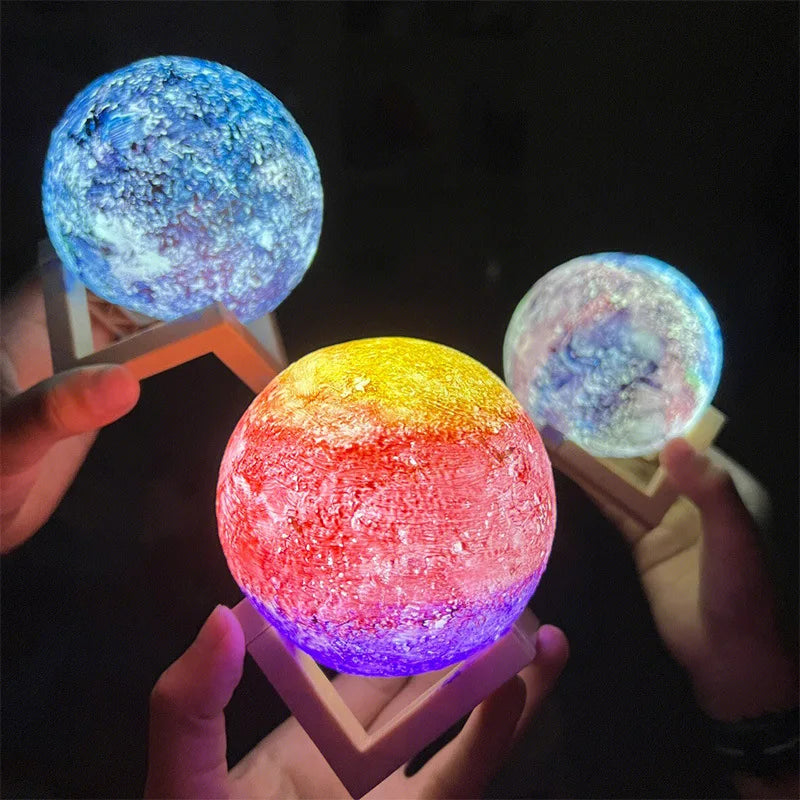 Kit DIY Lámpara Luna Pintada a Mano – Actividad Infantil y Familiar con Base Plástica