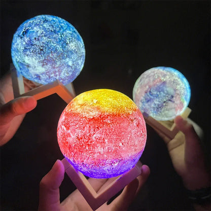 Kit DIY Lámpara Luna Pintada a Mano – Actividad Infantil y Familiar con Base Plástica