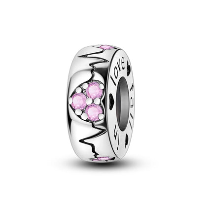 Charm de Plata 925 con Mariposa y Dragón – Abalorio Colorido con Zirconia Arcoíris para Pulseras DIY