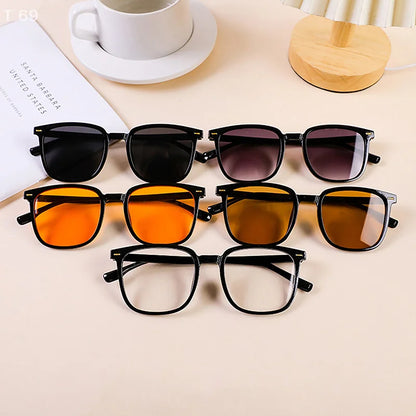 Gafas de Sol Cuadradas Unisex | Estilo Retro Vintage de Lujo para Mujer y Hombre