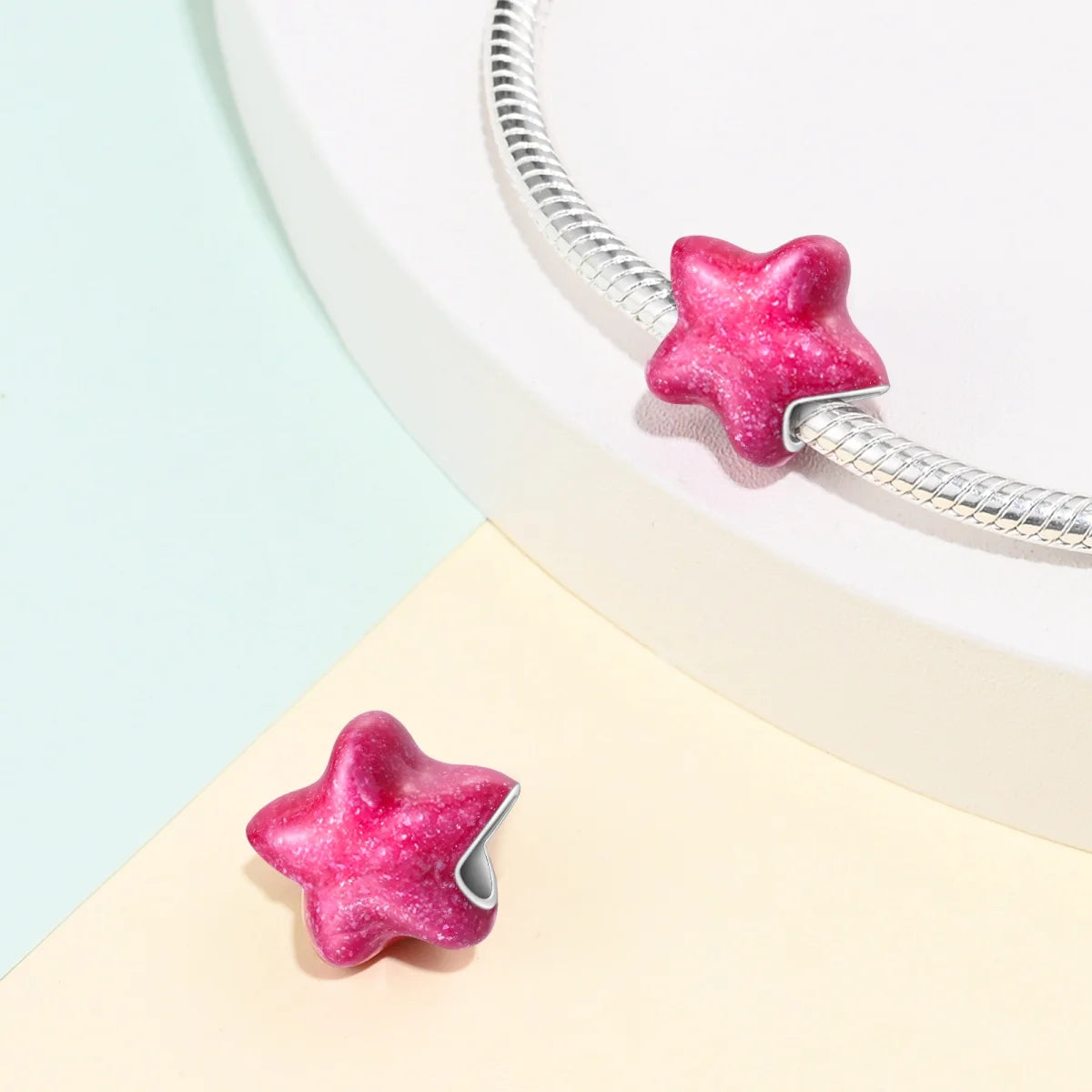 Charm princesa ángel rosa plata 925 – Abalorio de cumpleaños para pulsera tipo Pandora mujer