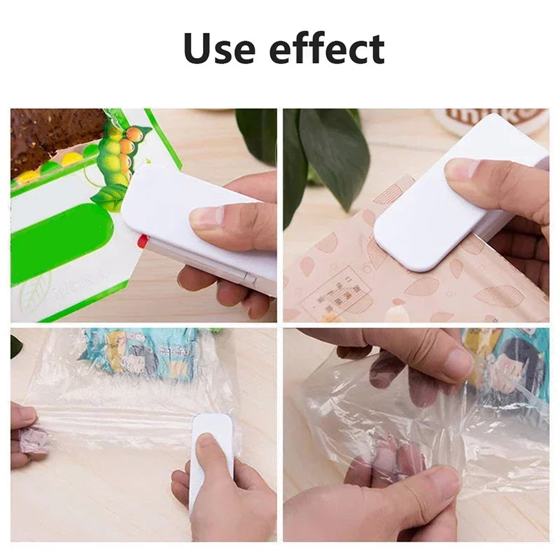 Mini sellador portátil de bolsas – Máquina de calor para cerrar bolsas de plástico y conservar alimentos frescos